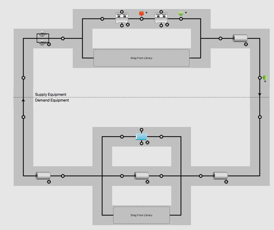 series chiller setup