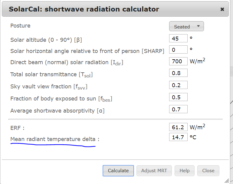 Any Way To Input Mrt In Cbe Thermal Comfort Calculator Unmet Hours