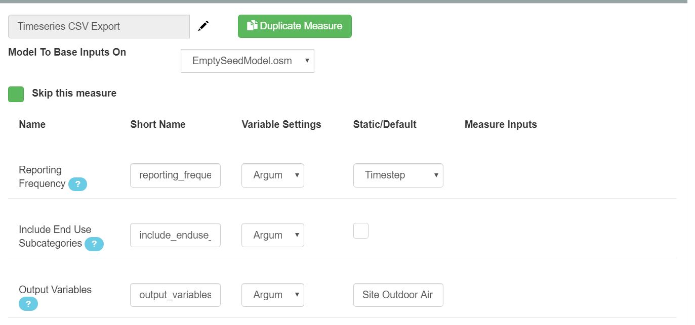 Timeseries CSV Export